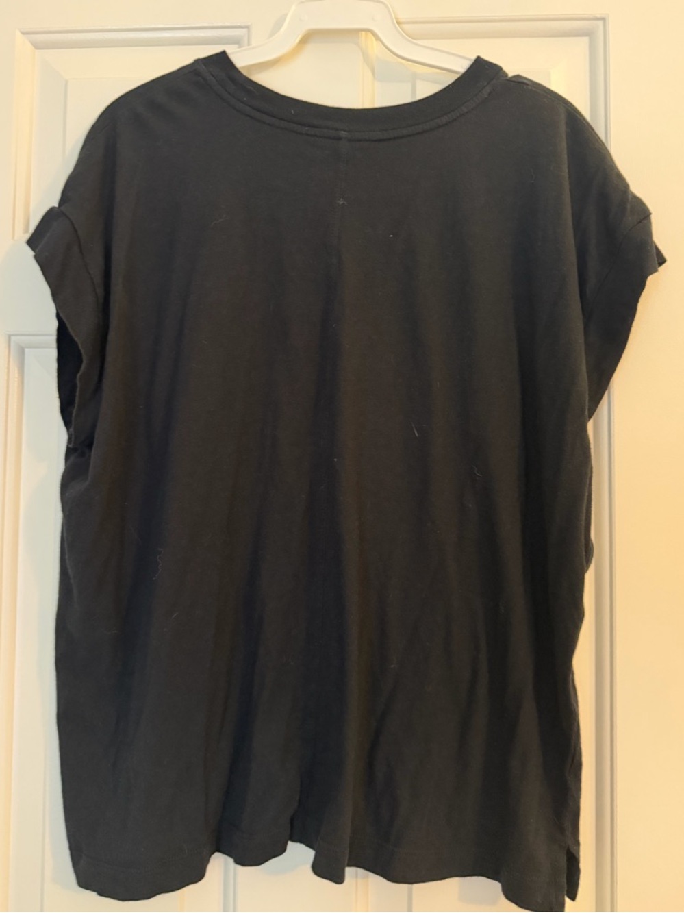 a new day Black Rolled Sleeve Short-Sleeve Tee